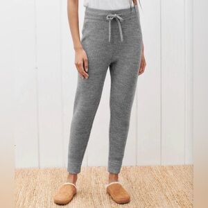 Jenni Kayne Alpaca Fisherman Sweatpants Heather Gray Size XL NEW w/tags